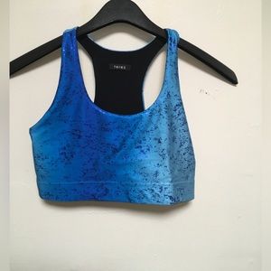 Tereza balayage foil blueberry sport bra medium